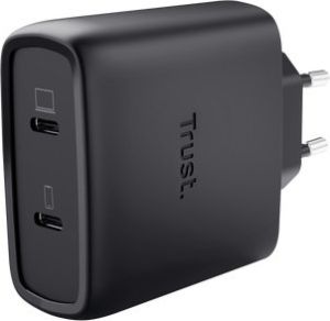 Obrázok pre výrobcu TRUST GaN Nabíječka MAXO 65W 2-Port, USB-C, černá