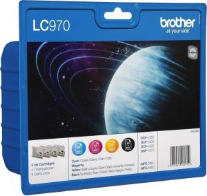 Obrázok pre výrobcu Brother LC-970VALBP Multipack - inkoust azurový, purpurový, žlutý, černý