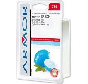 Obrázok pre výrobcu ARMOR cartridge pre EPSON Stylus Photo R265, R285, R360, RX560, RX585, RX685 PhotoCyan 5,5ml (T080540)