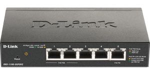 Obrázok pre výrobcu D-Link DGS-1100-05PDV2 5-port Gigabit PoE Powered Smart switch