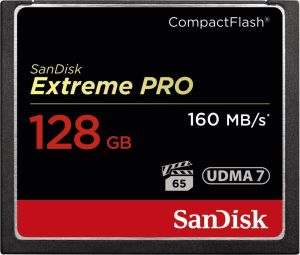 Obrázok pre výrobcu SanDisk Compact Flash Extreme karta 128GB (rýchlosť až 160MB/s)