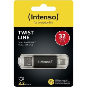 Obrázok pre výrobcu INTENSO Twist Line, USB-C/USB-A, USB Kľúč, 32GB