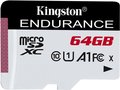 Obrázok pre výrobcu Kingston 64GB microSDXC Endurance CL10 A1 95R/45W bez adapteru
