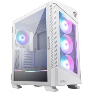 Obrázok pre výrobcu MSI skříň MPG VELOX 100R WHITE/ bez zdroje/ levé temperované sklo/ 4x ARGB 120 mm fan/ 1x USB3.1 Type-C/ 2x USB3.0/ bílá