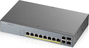 Obrázok pre výrobcu Zyxel GS1350-12HP, 12 Port managed CCTV PoE switch, long range, 130W