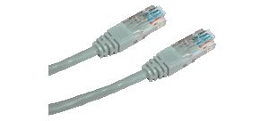 Obrázok pre výrobcu DATACOM Patch cord UTP CAT5E 3m šedý