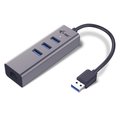 Obrázok pre výrobcu i-tec USB 3.0 Metal HUB 3 Port + Gigabit Ethernet