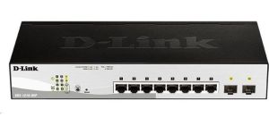 Obrázok pre výrobcu D-Link DGS-1210-08P 10-portový gigabitový inteligentný PoE switch, 8x GbE PoE+, 2x SFP, PoE 65W, bez ventilátora