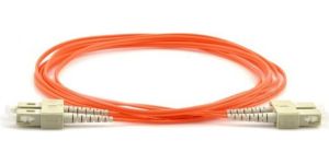 Obrázok pre výrobcu Optický patch cord duplex SC-SC 50/125 1m MM OM4