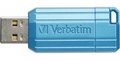 Obrázok pre výrobcu Verbatim USB flash disk, USB 2.0, 128GB, Store,N,Go PinStripe, modrý, 49461, pre archiváciu dát