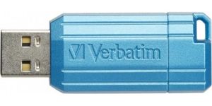 Obrázok pre výrobcu Verbatim USB flash disk, USB 2.0, 128GB, Store,N,Go PinStripe, modrý, 49461, pre archiváciu dát