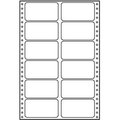 Obrázok pre výrobcu Tabelačné etikety 89 x 48.8 mm, A4, dvojradové, biele, 12 etikiet, balené po 25 ks, pre ihličkové tlačiarne, DOPREDAJ