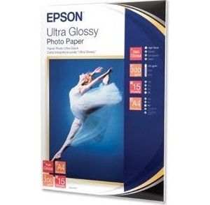 Obrázok pre výrobcu EPSON paper A4 - 300g/m2 - 15sheets - photo ultra glossy
