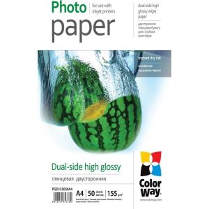 Obrázok pre výrobcu COLORWAY fotopapír/ oboustranný/ high glossy 155g/m2, A4/ 50 kusů