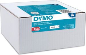 Obrázok pre výrobcu Dymo originál páska, Dymo, 2093097, čierny tlač/biely podklad, 7m, 12mm, 10ks v balení, cena za balenie, D1