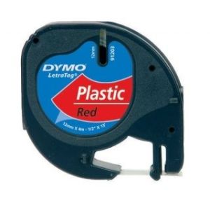 Obrázok pre výrobcu páska DYMO 59424 LetraTag Red Plastic Tape (12mm)