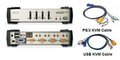 Obrázok pre výrobcu ATEN 4port KVMP USB+PS/2, USB HUB, audio, 1.2m