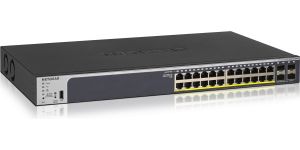 Obrázok pre výrobcu NETGEAR 24-Port Gigabit PoE+ (380W) SmartManaged Pro Switch with 4 SFP Ports - PROMO