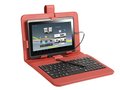 Obrázok pre výrobcu Tracer puzdro na tablet 7" s klávesnicou, micro USB, eko koža, červené