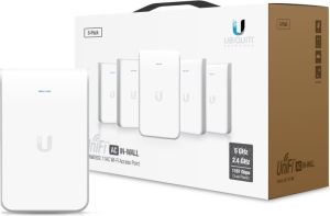 Obrázok pre výrobcu UBNT UniFi AP AC In Wall, 5-PACK [vnitřní AP, 2.4GHz(300Mbps)+5GHz(866Mbps), 2x2 MIMO, 802.11a/b/g/n/ac]