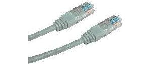 Obrázok pre výrobcu Patch cord UTP 0,25 m, Cat5e , RJ45, šedý