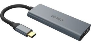 Obrázok pre výrobcu AKASA adaptér 4-In-1 USB Type-C na HDMI 4K@30Hz, USB Type-C a USB-A