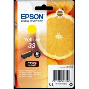 Obrázok pre výrobcu EPSON Singlepack Yellow 33 Claria Premium Ink