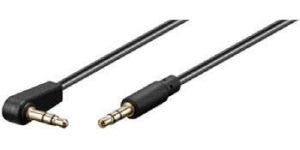 Obrázok pre výrobcu PremiumCord Kabel Jack 3.5mm - 3,5mm konektor 90° M/M 1,5m