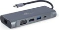 Obrázok pre výrobcu Gembird USB-C 7v1 multiport USB 3.0 + HDMI + VGA + PD + čtečka karet + stereo audio