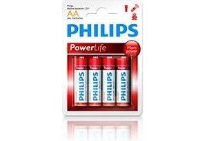 Obrázok pre výrobcu Philips - baterie PowerLife 1.5V AA/LR6 4ks blister - alkalicke