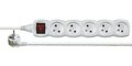 Obrázok pre výrobcu Emos predlžovací kábel 10 m / 5 zásuviek / s vypínačom / biely / PVC / 1 mm2