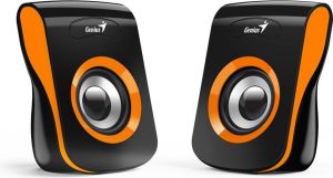 Obrázok pre výrobcu GENIUS repro SP-Q180, 2.0, 6W, USB napájení, 3,5mm jack, černo-oranžové