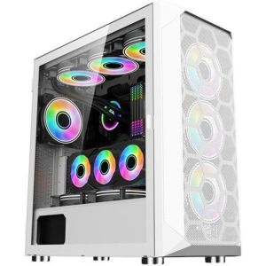 Obrázok pre výrobcu 1stCOOL MiddleTower Wind Storm White, E-ATX, USB3.0 + set 4x ARGB fan