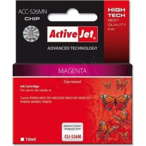 Obrázok pre výrobcu Náplň ActiveJet Canon CLI-526M magenta 10ml s chipom