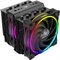 Obrázok pre výrobcu AKASA chladič CPU SOHO H7 Dual Tower RGB, 2x 120mm, LGA1700, AM5