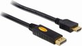 Obrázok pre výrobcu Delock kábel Displayport (M) -> HDMI (M) 3m zlatý