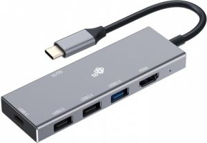Obrázok pre výrobcu TB USB-C 7v1 adapter USB 3.0, 2xUSB 2.0, HDMI, PD, SD/TF