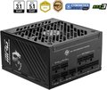 Obrázok pre výrobcu MSI zdroj MPG A1250GS PCIE5/ 1250W/ ATX3.1/ akt. PFC/ 10 let celk. záruka/ 135mm fan/ modulární kabeláž/ 80PLUS Gold