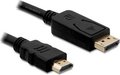 Obrázok pre výrobcu DeLock kábel DisplayPort samec na HDMI samec, dĺžka 2m