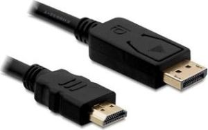 Obrázok pre výrobcu DeLock kábel DisplayPort samec na HDMI samec, dĺžka 2m