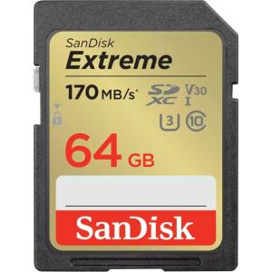 Obrázok pre výrobcu SanDisk SDXC 64GB Extreme (170 MB/s triedy 10, UHS-I U3 V30)