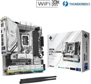 Obrázok pre výrobcu ASRock B860M Steel Legend WiFi / Intel B860 / LGA1851 / 4x DDR5 / 4x M.2 / HDMI / DP / Thunderbolt 4 / WiFi / mATX
