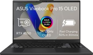 Obrázok pre výrobcu ASUS Vivobook Pro 15 OLED N6506CU-OLED012X /U9-285H/15,6" 2880x1620/24GB/2TB SSD/ RTX 4050/W11P/Gray