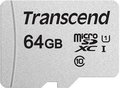 Obrázok pre výrobcu Transcend 64GB microSDXC 300S UHS-I U1 (Class 10) paměťová karta (bez adaptéru)