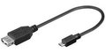 Obrázok pre výrobcu PremCord USB kab redukceA/fem-MicroUSB/male20cmOTG