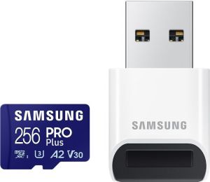 Obrázok pre výrobcu Samsung micro SDXC 256GB /180MBps/USB 3.0/USB-A/Class 10/+ Adaptér/Modrá