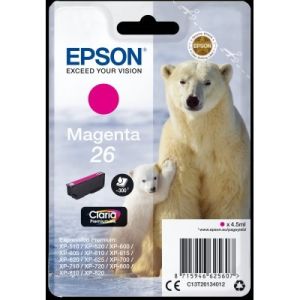 Obrázok pre výrobcu Epson Singlepack Magenta 26 Claria Premium Ink