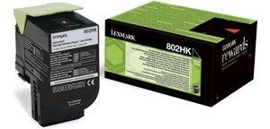 Obrázok pre výrobcu Lexmark 802HK velká černá tonerová kazeta,80C2HK0