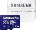 Obrázok pre výrobcu Samsung micro SDXC 256GB /180MBps/Class 10/+ Adaptér/Modrá