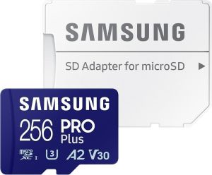 Obrázok pre výrobcu Samsung micro SDXC 256GB /180MBps/Class 10/+ Adaptér/Modrá